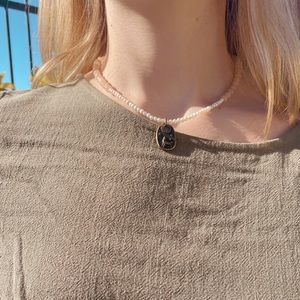 Agate & Pearl Necklace